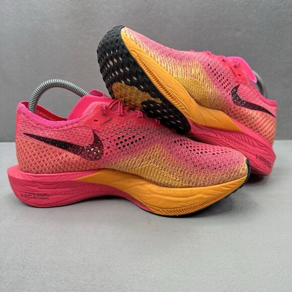 Womens Size 8.5 Nike ZoomX Vaporfly 3 Shoes Hyper Pink Laser Orange Running - Picture 5 of 8